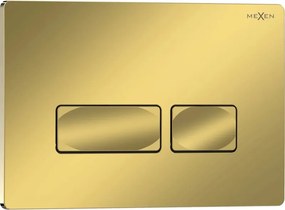 Mexen Tex 04 botão de descarga, dourado champanhe brilhante - 6104-08
