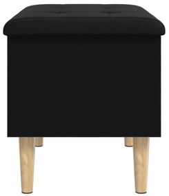 Banco de arrumação 62x42x46 cm derivados de madeira preto