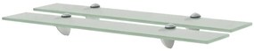 Prateleiras flutuantes 2 pcs vidro 60x10 cm 8 mm