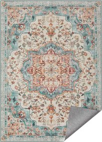Tapete vintage 160 x 230 cm felpudo azul-marinho