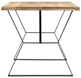 Mesa de jantar madeira de mangueira maciça 140x80x76 cm