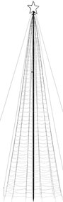 Árvore de Natal LED com Spikes 1534 LEDs Azul 500 cm