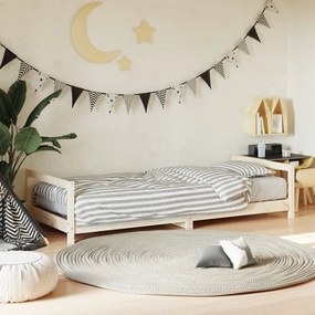 vidaXL Estrutura de cama infantil 80x200 cm madeira de pinho maciça