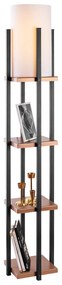 Candeeiro de Pé 7113 – Preto e Cobre – 25 x 25 x 130 cm