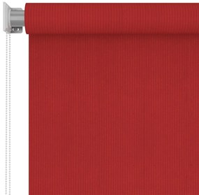 Estore de rolo para exterior PEAD 60x140 cm vermelho