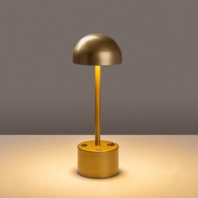 Candeeiro de Mesa Sept – Dourado – Diâmetro 10 cm Altura 29 cm