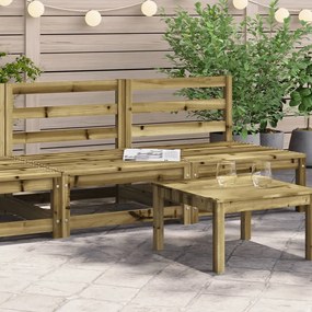 vidaXL Sofás sem braços p/ jardim 2 pcs 70x70x67 cm pinho impregnado
