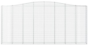 Cestos gabião arqueados 5pcs 400x30x180/200cm ferro galvanizado