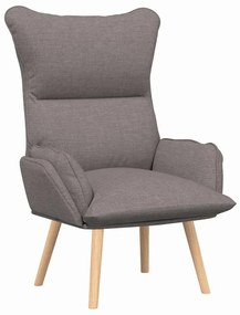Poltrona Relaxante vidaXL em Tecido Taupe