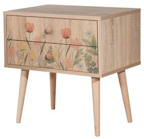 Mesa de Cabeceira City Two – Multicolor – 60x61x40 cm