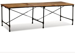 Mesa de jantar madeira reciclada maciça 240 cm