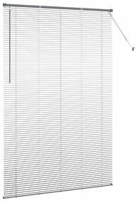 Persiana de Janela Cinzento-escuro 150 x 220 cm Alumínio