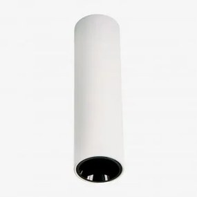 Aplique De Teto Led De Superfície Redondo Em Alumínio Luisiana Ø4 Cm Branco - Preto & Branco Frio 4000k & 3 W & 19º - Sklum