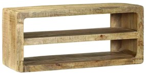 vidaXL Gabinete para TV 80 x 32 x 36 cm Madeira de mangueira maciça
