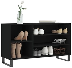 Sapateira 102x36x60 cm derivados de madeira preto