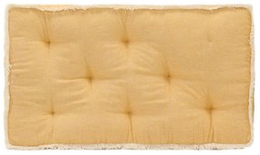 Almofadão para sofá de paletes 73x40x7 cm amarelo