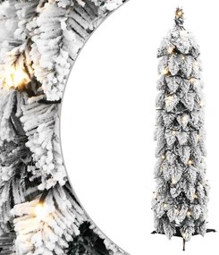 vidaXL Árvore Natal artificial pré-iluminada 45 LEDs e flocos de neve