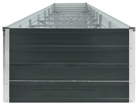 Canteiro elevado jardim aço galvanizado 600x80x45 cm antracite