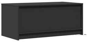 Mesa de centro com luzes LED derivados de madeira preto