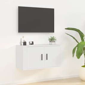 Móvel de TV de parede 80x34,5x40 cm branco