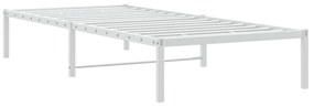 Estrutura de cama metal 90x200 cm branco