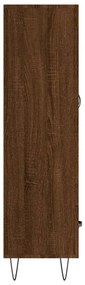 Armário alto derivados madeira 69,5x31x115 cm carvalho castanho