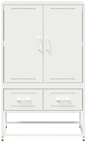 Móvel alto 68x39x111,5 cm aço branco