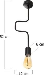 Candeeiro Denge – Preto – 12 x 6 cm