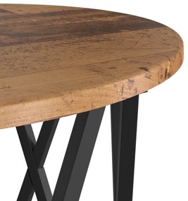 Mesas Laterais Empilháveis vidaXL 3 pcs Madeira Velha em Madeira de En