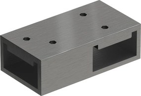 Mexen conector em T para suportes de parede, cinza escovado - 800-09-66