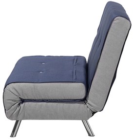 Sofá-cama em tecido azul escuro FARRIS Beliani