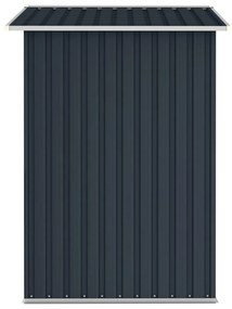 Abrigo de jardim 205x129x183 cm aço galvanizado antracite