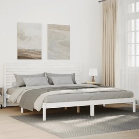vidaXL Cama extra longa sem colchão 200x210 cm madeira maciça