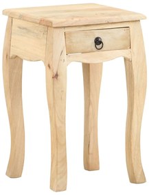 Mesa de cabeceira 28x28x46 cm madeira de mangueira maciça