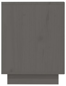 Sapateira 110x34x45 cm madeira de pinho maciça cinza