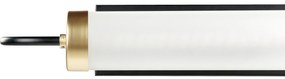 Candeeiro de parede LED em metal preto e dourado 43 cm HENRY Beliani