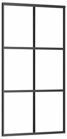 Porta deslizante c/ conj ferragens 102x205cm vidro ESG/alumínio