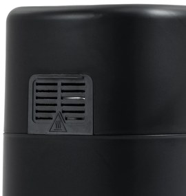 HOMCOM Fritadeira sem Óleo 3L Fritadeira de Ar Quente 1300W com 12 Programas Tela LED Tátil Temporizador Temperatura Ajustável e Cesta Antiaderente 29,5x23,8x30,3cm Preto