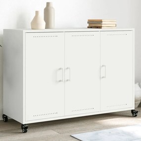 vidaXL Aparador 100,5x39x72 cm aço branco