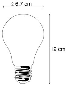 Conjunto de 5 Lâmpada E27 l LED A67 opala 8W 900 lm 2700K