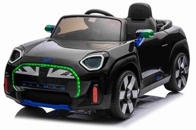 Carro elétrico para Crianças 12V Mini Concept Aceman 4x4, rodas borracha, couro ecológico Preto