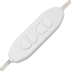 Espelho de parede oval com luzes LED 15x40 cm vidro