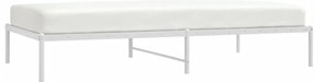 Estrutura de cama 107x203 cm metal branco