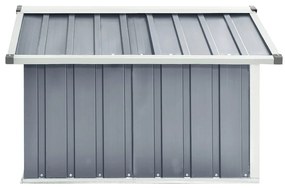 Abrigo para corta-relva 92x97x63 cm aço galvanizado cinzento