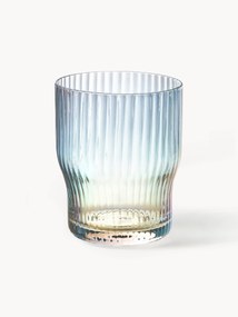 Mouth-Blown Tumblers Juno with a Shimmering Mother of Pearl Finish, Set of 4
