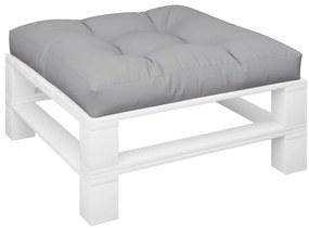 Almofadão para sofá de paletes 80x80x12 cm tecido cinza