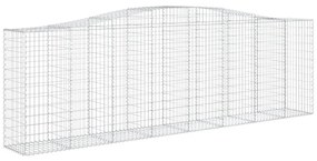 Cestos gabião arqueados 2pcs 400x50x120/140cm ferro galvanizado