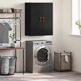 vidaXL Armário de Parede Carvalho Preto 69,5 x 34 x 90 cm