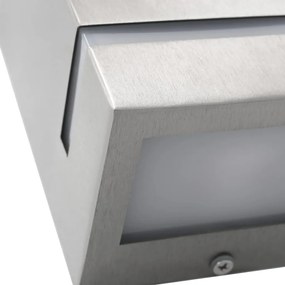 Candeeiros de parede exterior 2 pcs 35 W retangular prateado