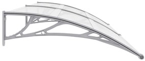 Toldo de porta 240x100 cm PC cinzento